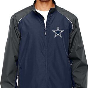 Mens  Dallas Cowboys Nylon Full-Zip Windbreaker new with tags
